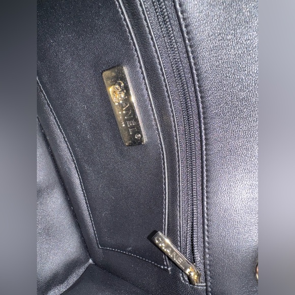 Chanel Shearling White Black Tartan Single Flap CC Chain Shoulder Bag - Picture 12 of 15